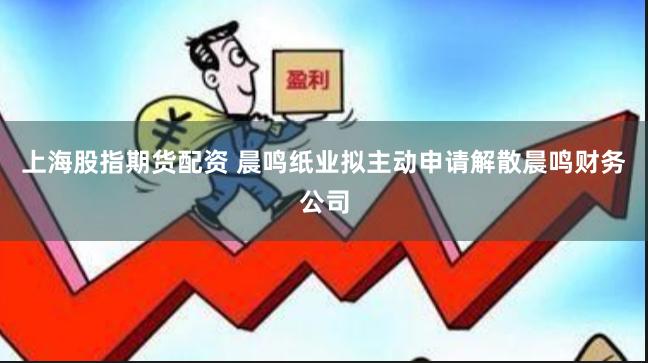 上海股指期货配资 晨鸣纸业拟主动申请解散晨鸣财务公司