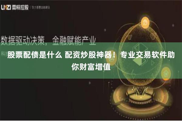 股票配债是什么 配资炒股神器！专业交易软件助你财富增值